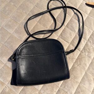 Coach Elegant Black Leather Crossbody Bag